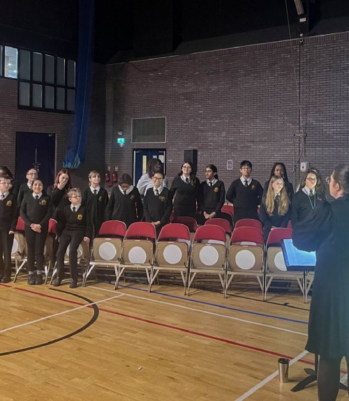 Lower Academy Choir Spreads Christmas Cheer